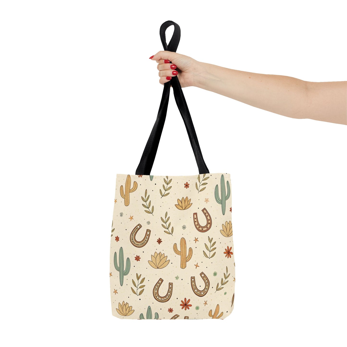 Desert Cactus & Horseshoe Tote Bag