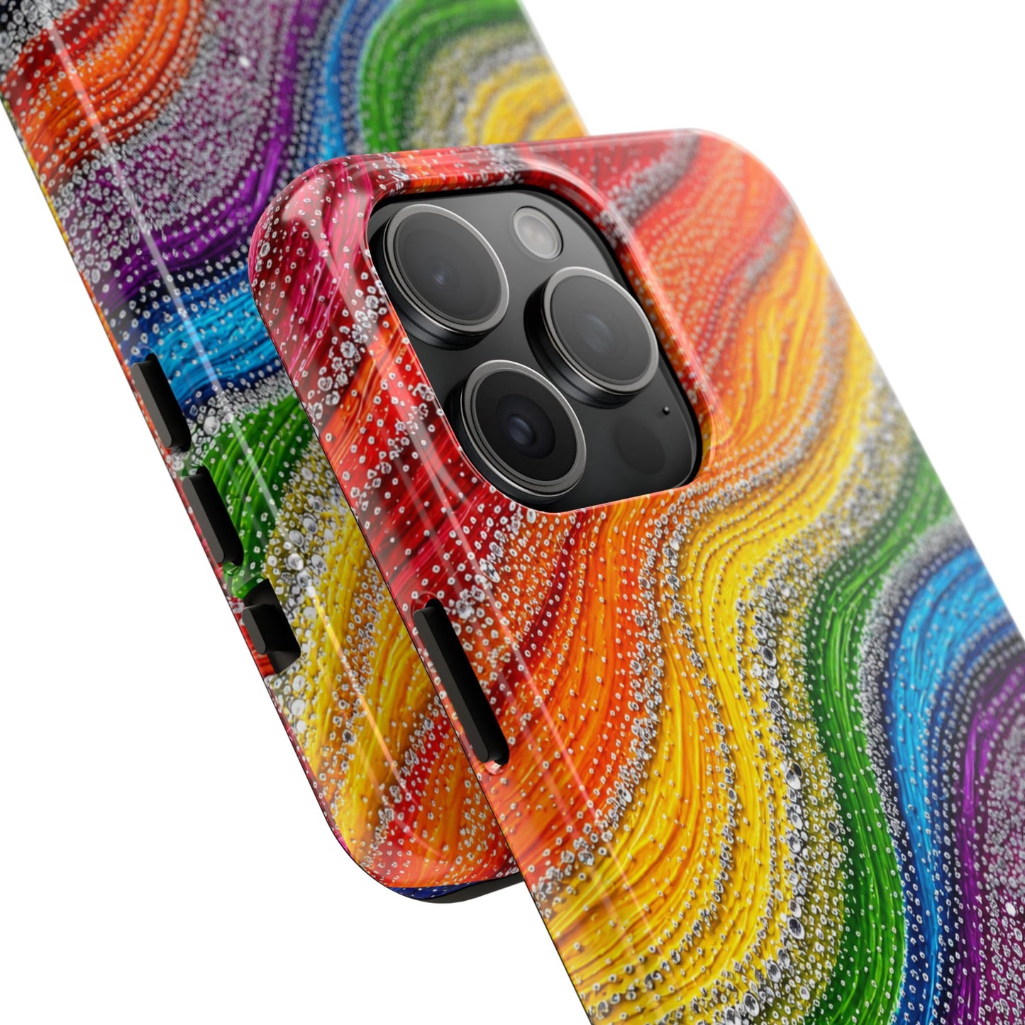 Rainbow Wave Tough Phone Case