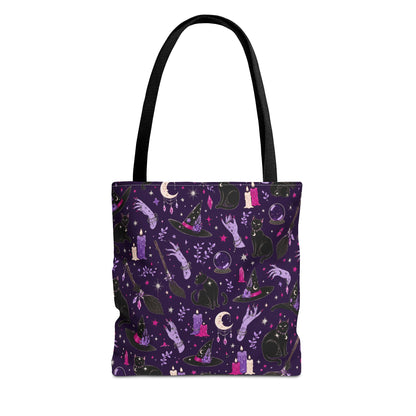 Witchy Pattern Tote Bag