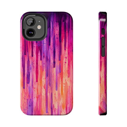 Abstract Pink & Purple Drip Tough Phone Case
