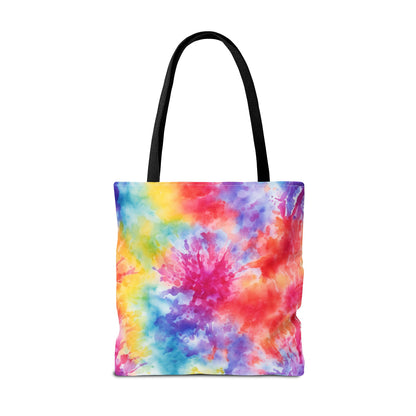 Rainbow Tie-Dye Tote Bag