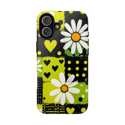 Daisy Patchwork Tough Phone Case