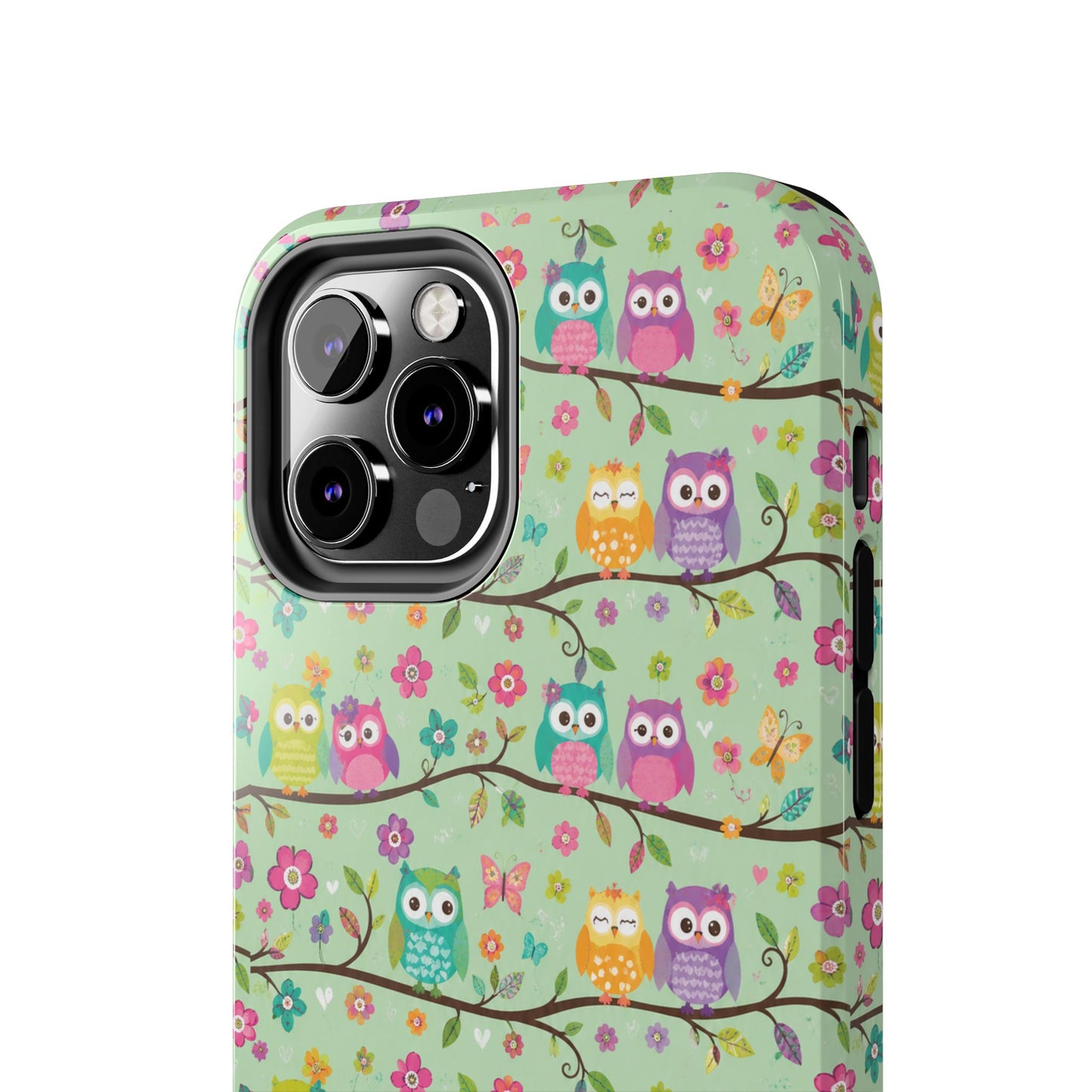 Cute Owl Pattern Tough Phone Case