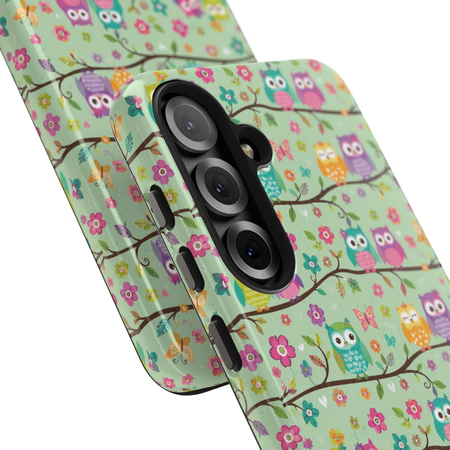 Cute Owl Pattern Tough Phone Case