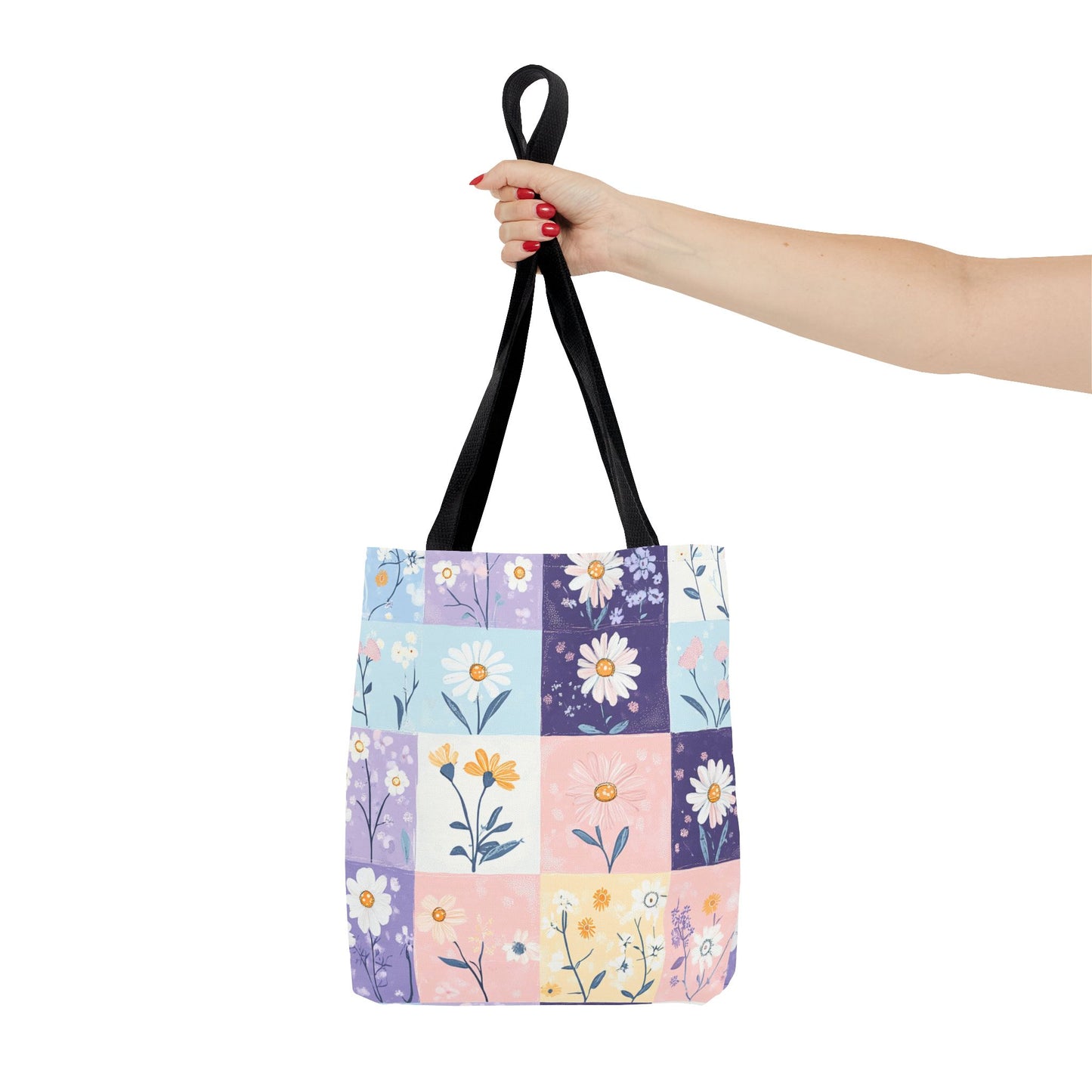 Daisy Patchwork Tote Bag