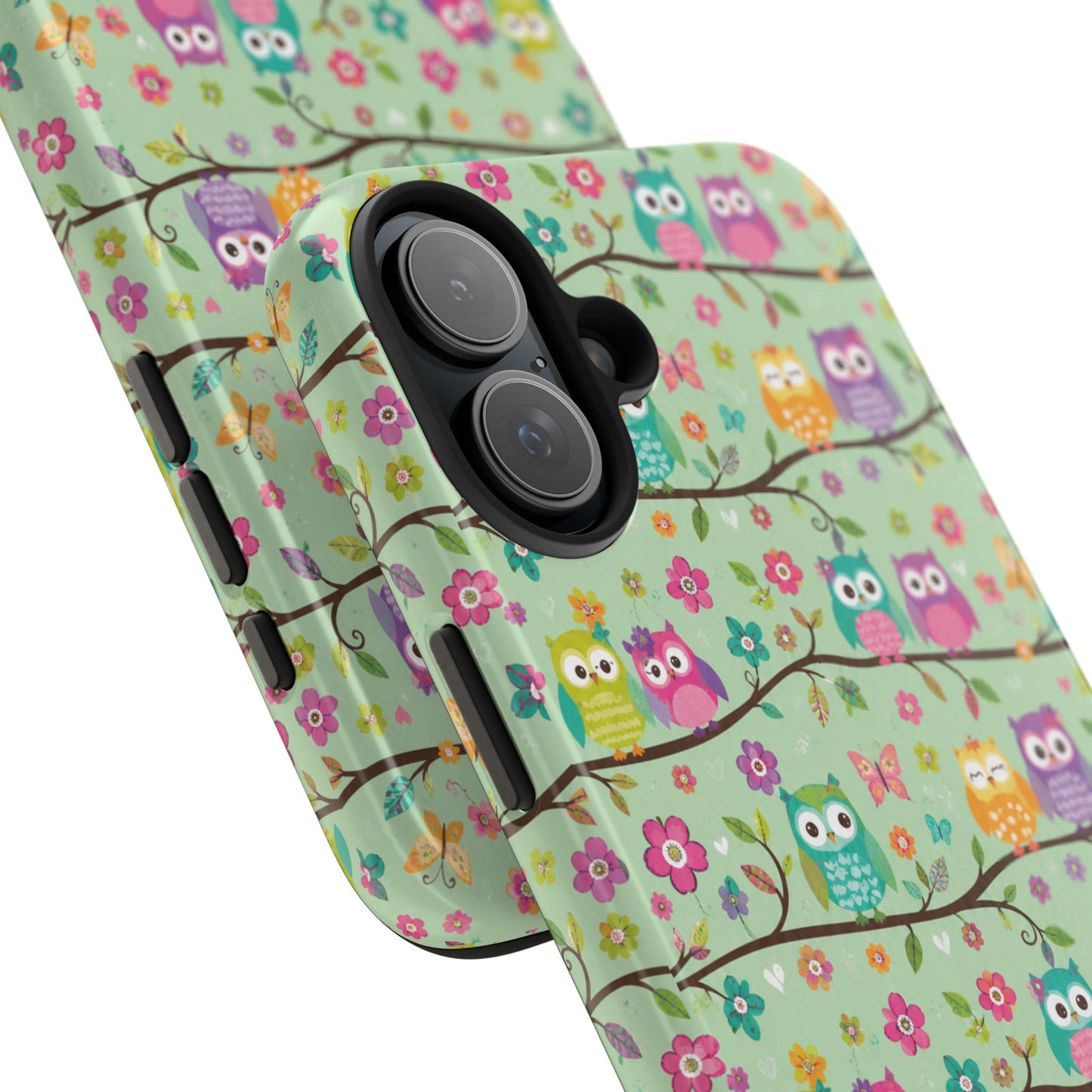 Cute Owl Pattern Tough Phone Case