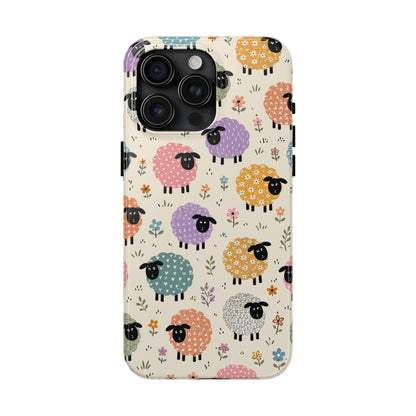 Cute Pastel Sheep Tough Phone Case