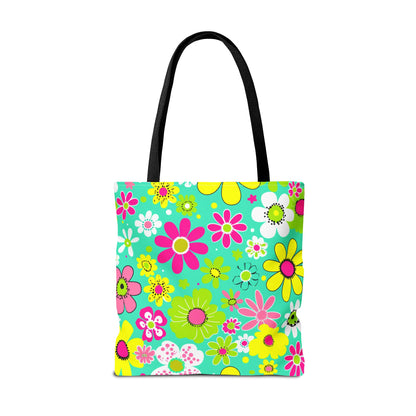 Floral Retro Tote Bag