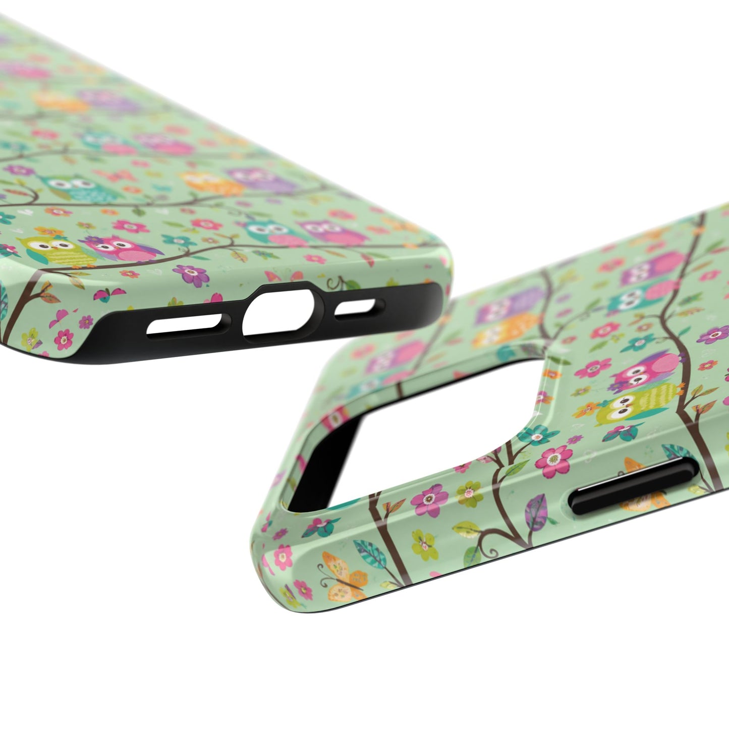 Cute Owl Pattern Tough Phone Case