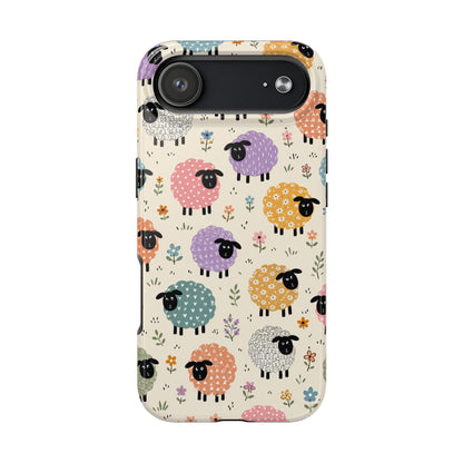 Cute Pastel Sheep Tough Phone Case