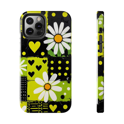 Daisy Patchwork Tough Phone Case