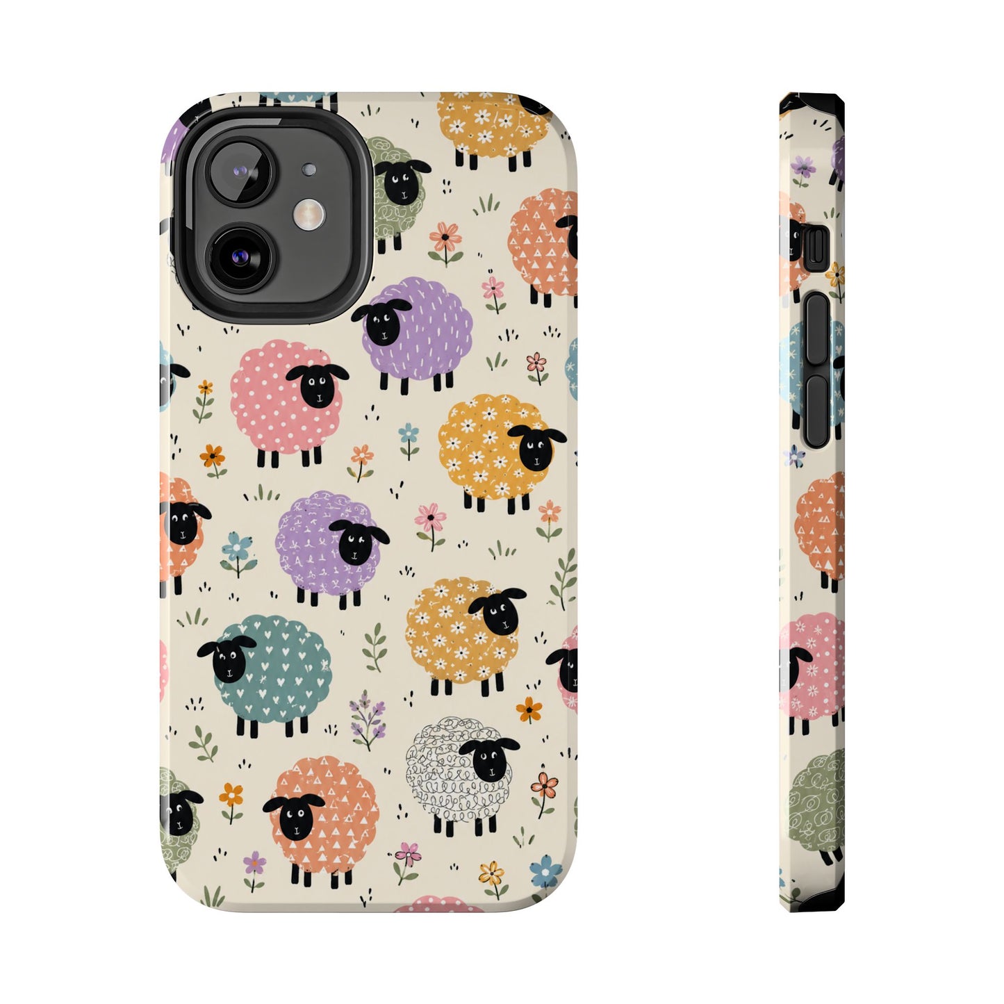Cute Pastel Sheep Tough Phone Case