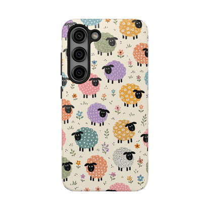 Cute Pastel Sheep Tough Phone Case
