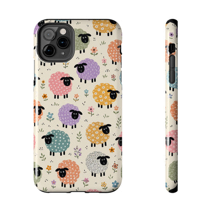Cute Pastel Sheep Tough Phone Case