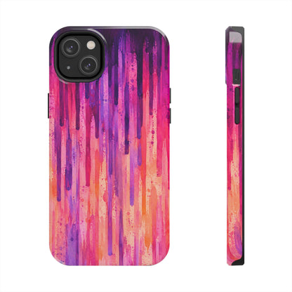 Abstract Pink & Purple Drip Tough Phone Case