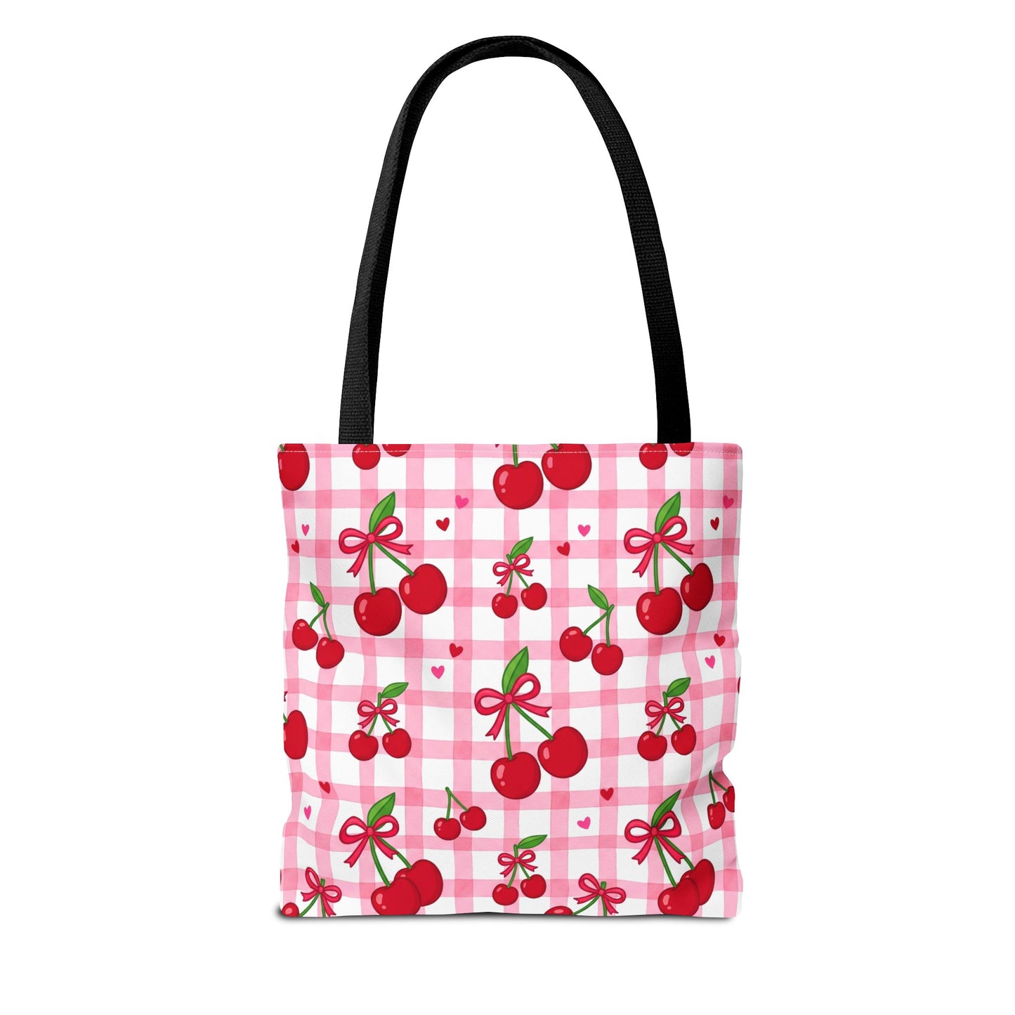 Cherry Gingham Tote Bag