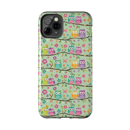 Cute Owl Pattern Tough Phone Case