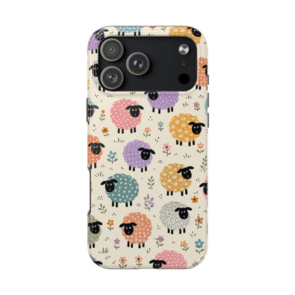 Cute Pastel Sheep Tough Phone Case