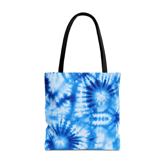 Blue Tie-Dye Tote Bag
