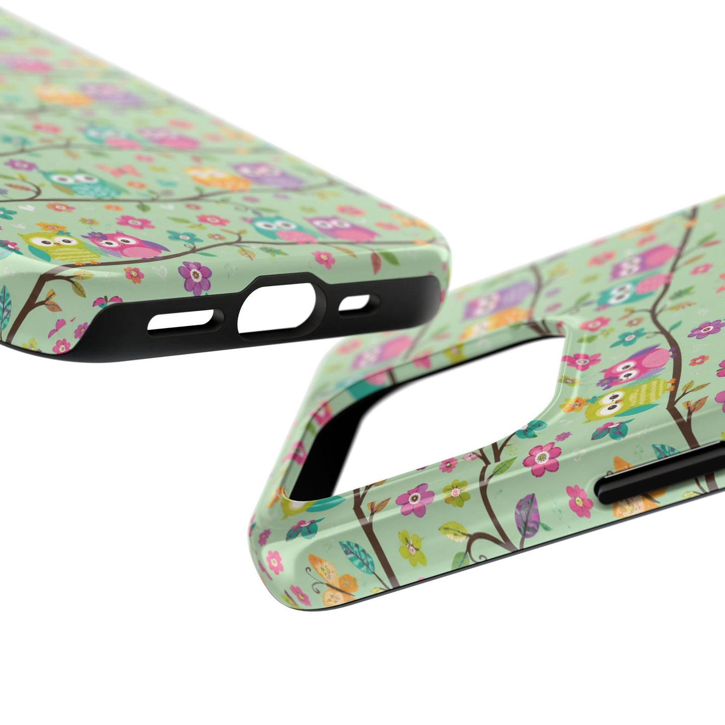 Cute Owl Pattern Tough Phone Case