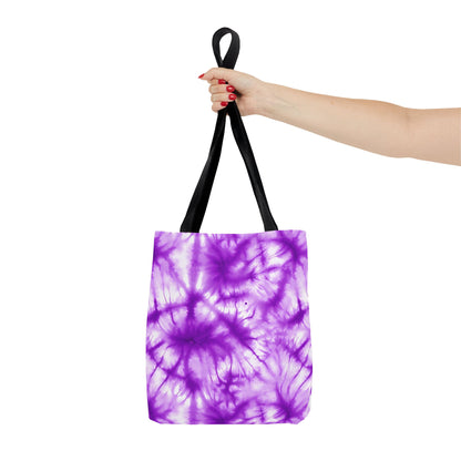 Purple Tie-Dye Tote Bag