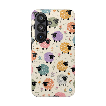 Cute Pastel Sheep Tough Phone Case