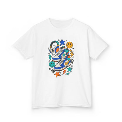 Colorful Skate Shoe & Smiley Graphic