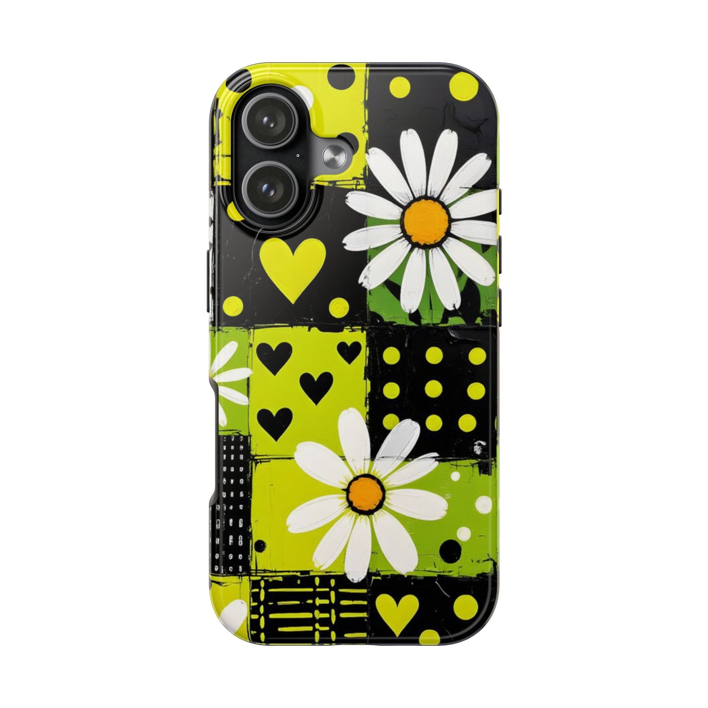 Daisy Patchwork Tough Phone Case
