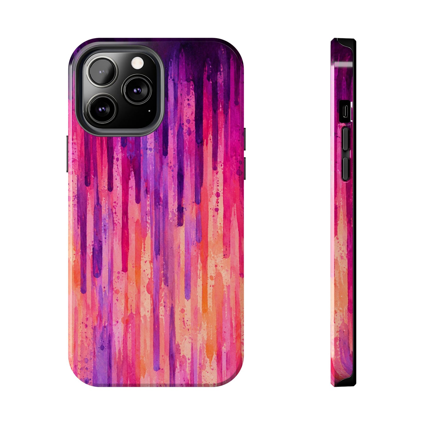 Abstract Pink & Purple Drip Tough Phone Case