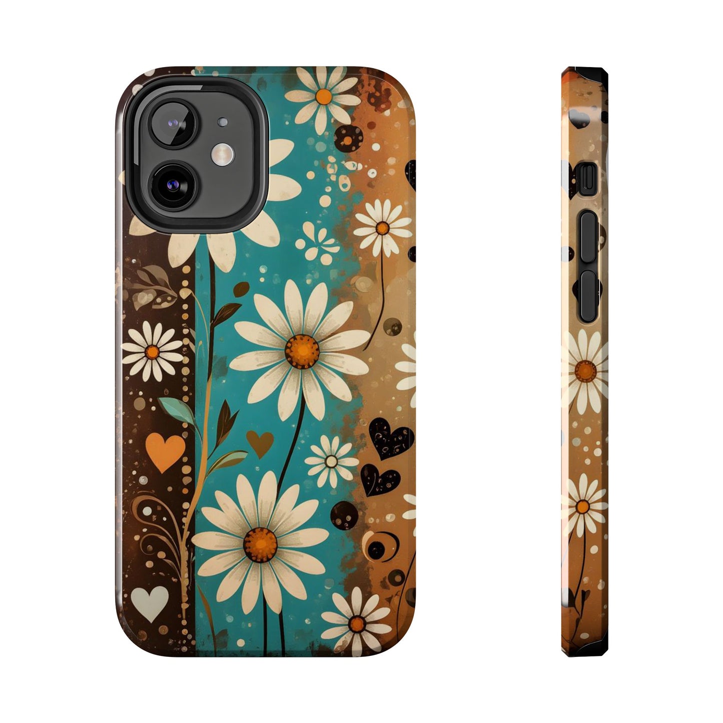 Vintage Daisy Floral Design Tough Phone Case