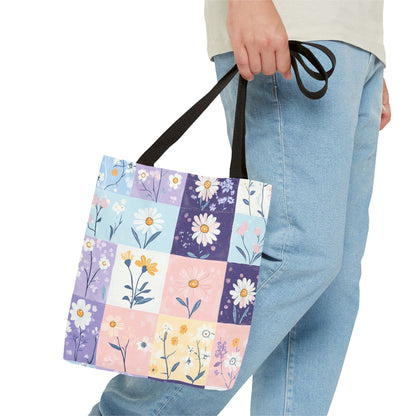 Daisy Patchwork Tote Bag