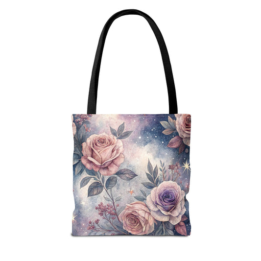 Floral Galaxy Tote Bag
