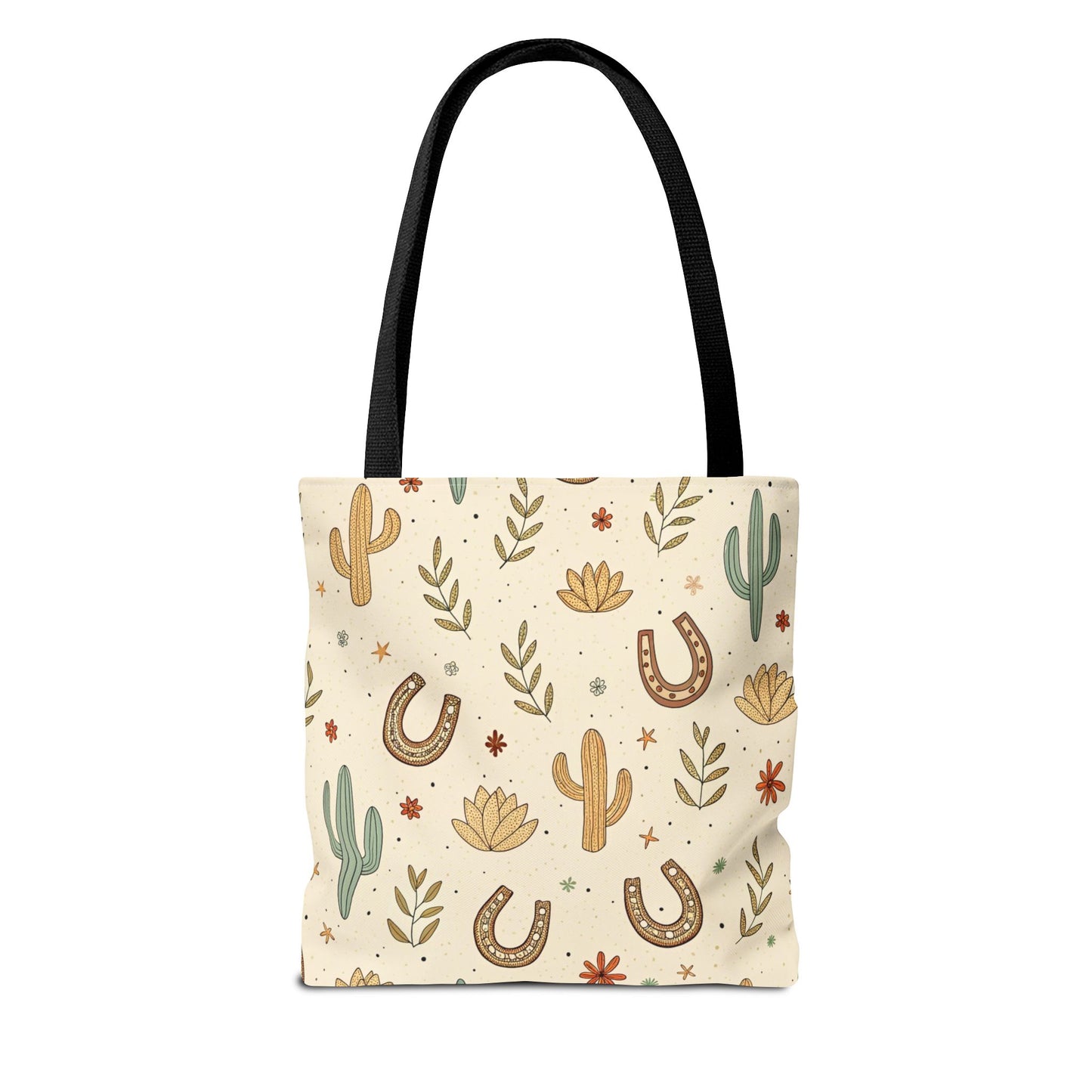 Desert Cactus & Horseshoe Tote Bag