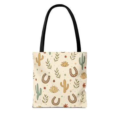 Desert Cactus & Horseshoe Tote Bag