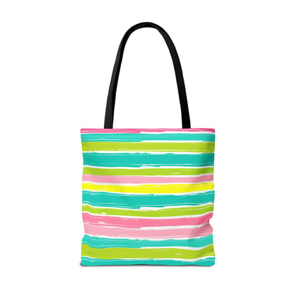 Striped Pastel Tote Bag