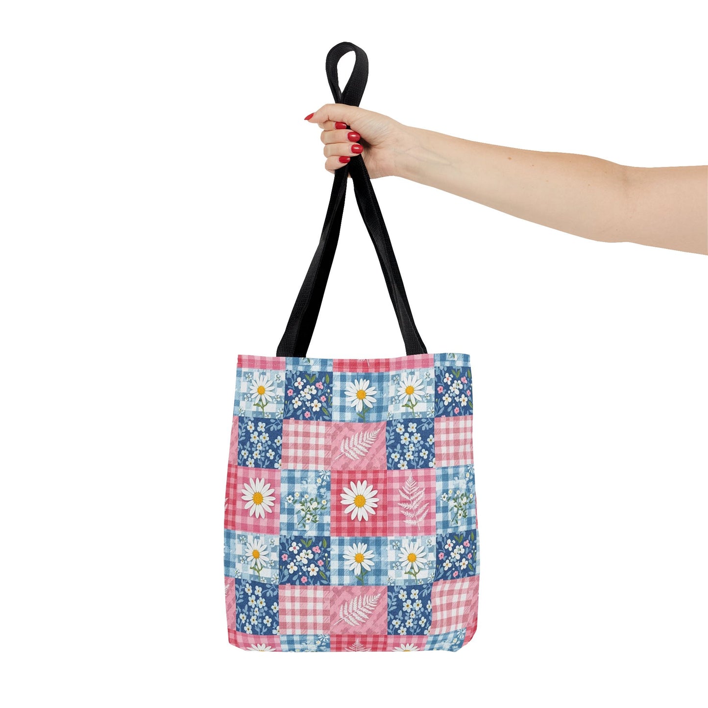 Patchwork Daisy Tote Bag