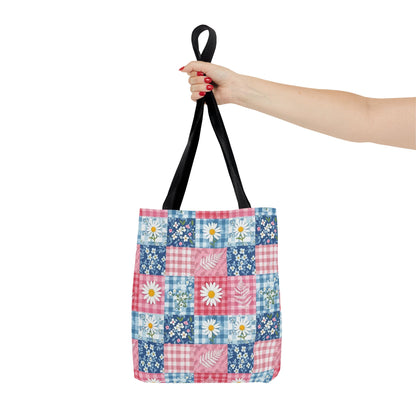 Patchwork Daisy Tote Bag