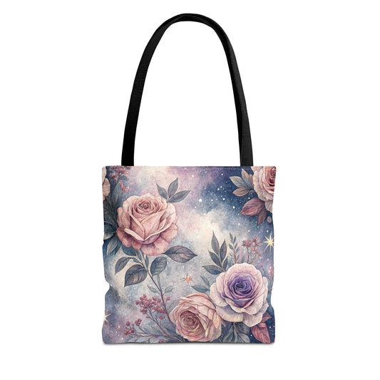 Floral Galaxy Tote Bag
