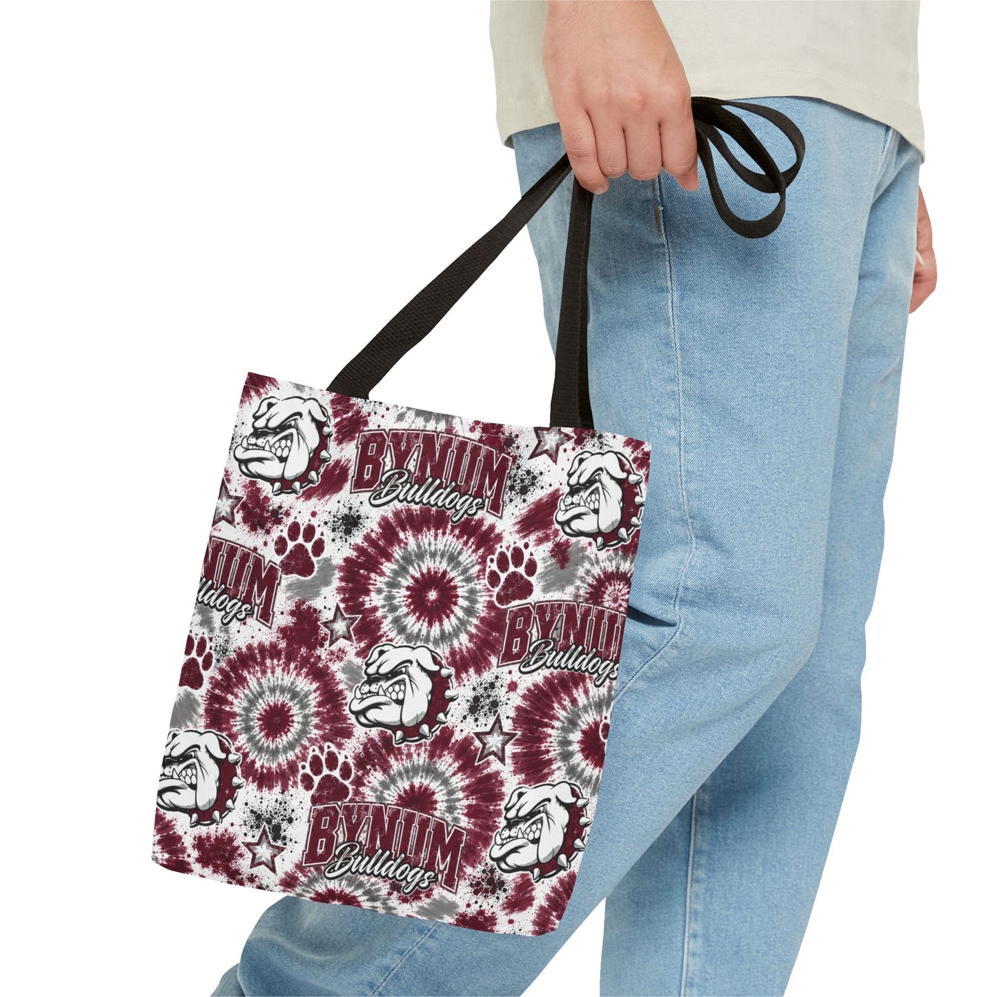 Bynum Bulldogs Tie-Dye Tote Bag