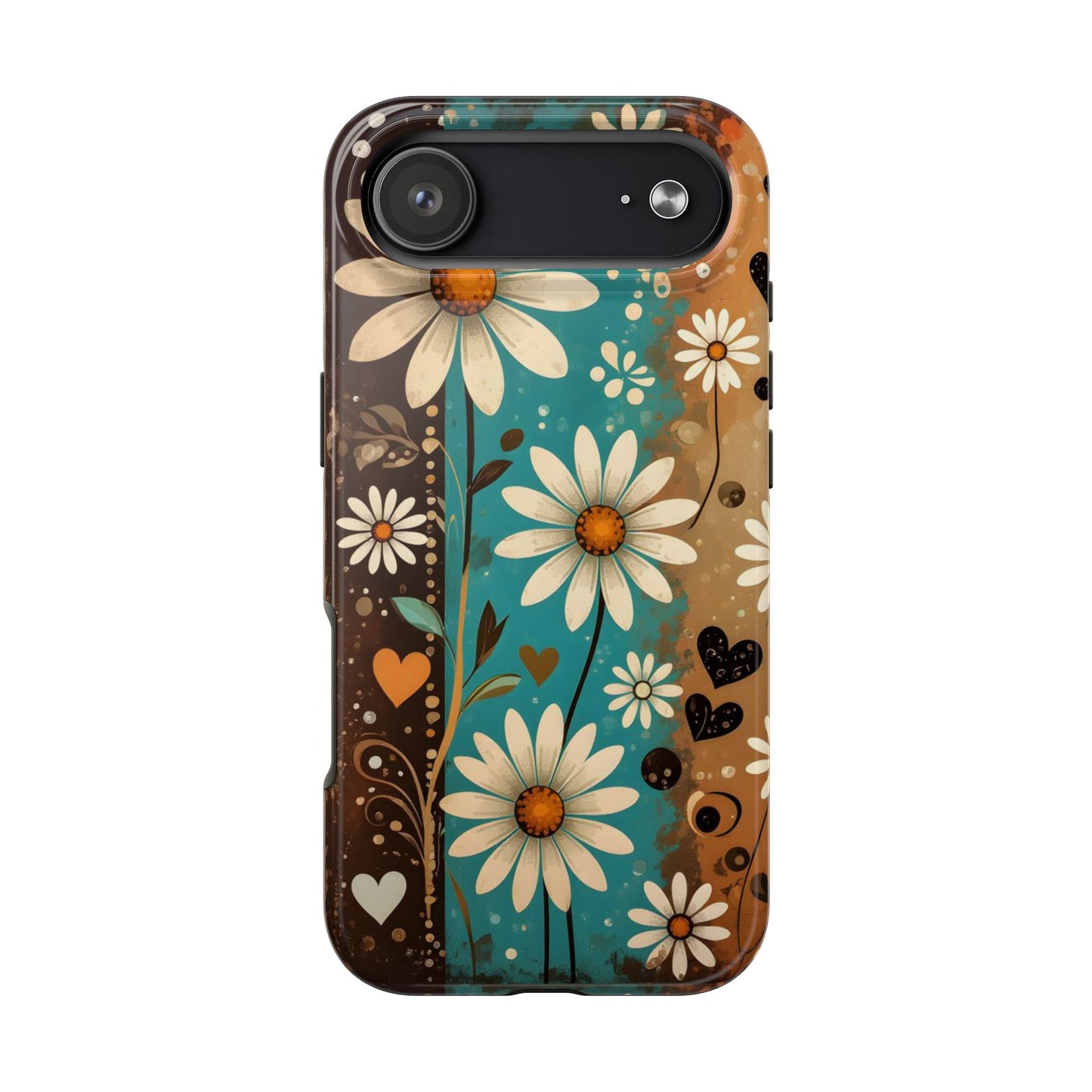 Vintage Daisy Floral Design Tough Phone Case