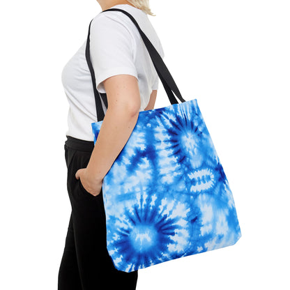 Blue Tie-Dye Tote Bag