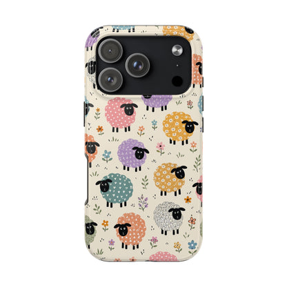 Cute Pastel Sheep Tough Phone Case