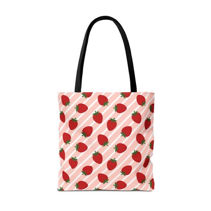 Strawberry Pattern Tote Bag