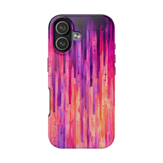 Abstract Pink & Purple Drip Tough Phone Case