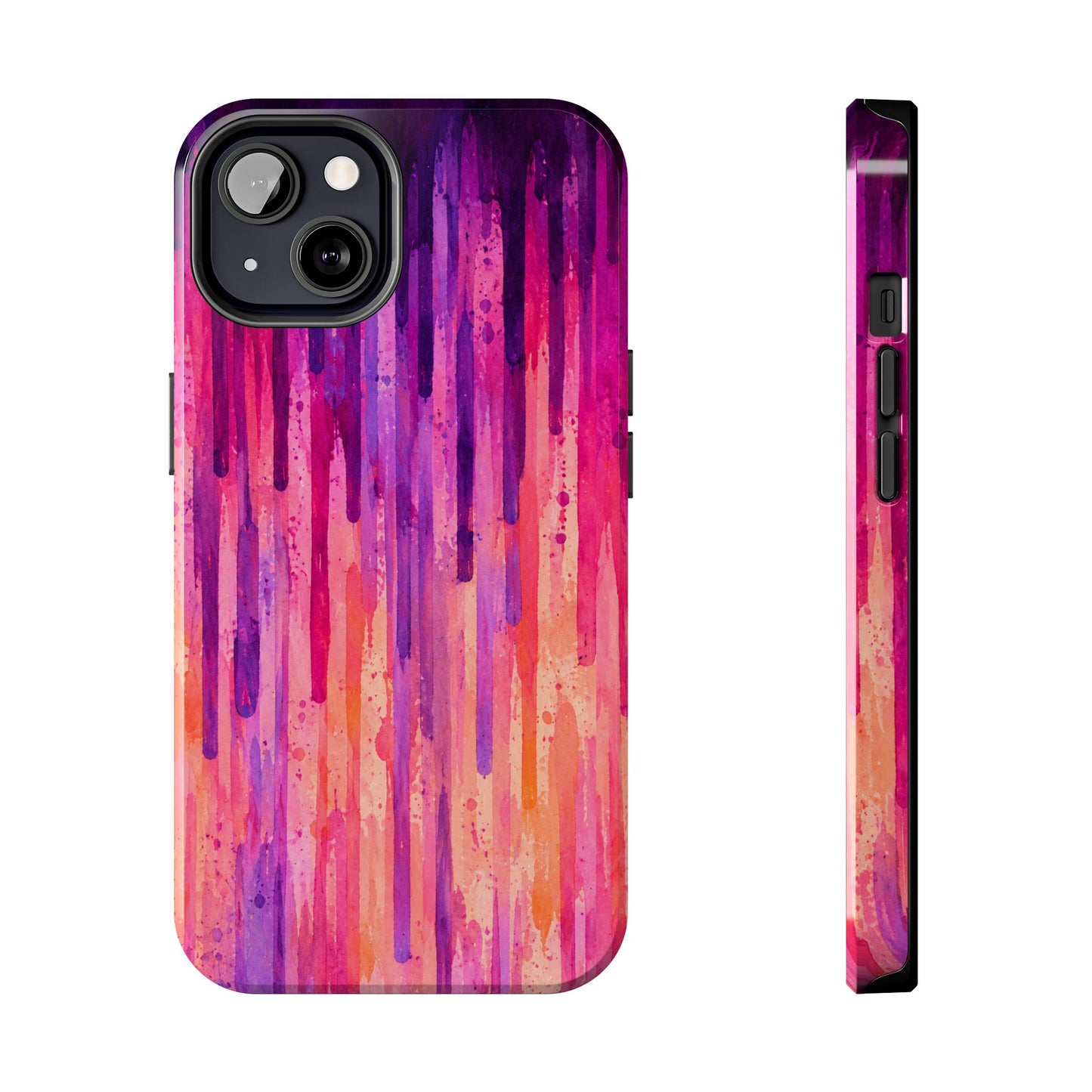 Abstract Pink & Purple Drip Tough Phone Case