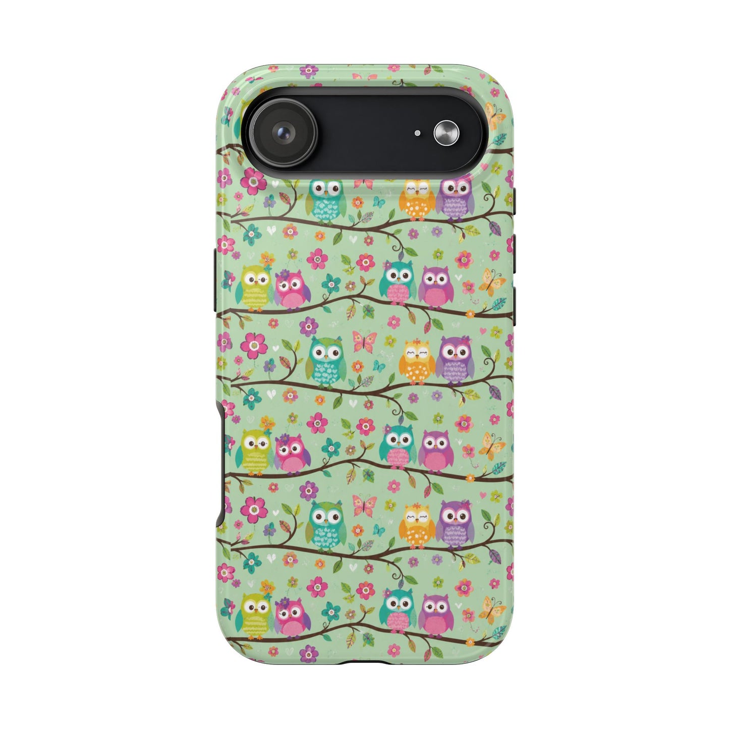 Cute Owl Pattern Tough Phone Case