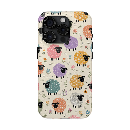 Cute Pastel Sheep Tough Phone Case