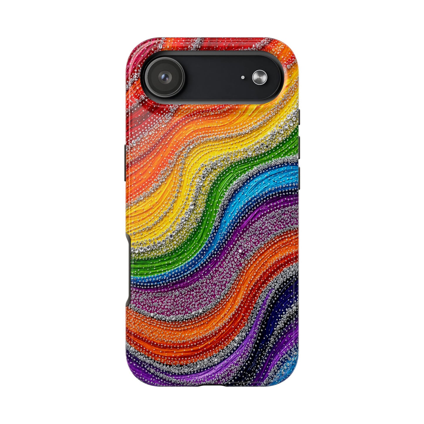 Rainbow Wave Tough Phone Case
