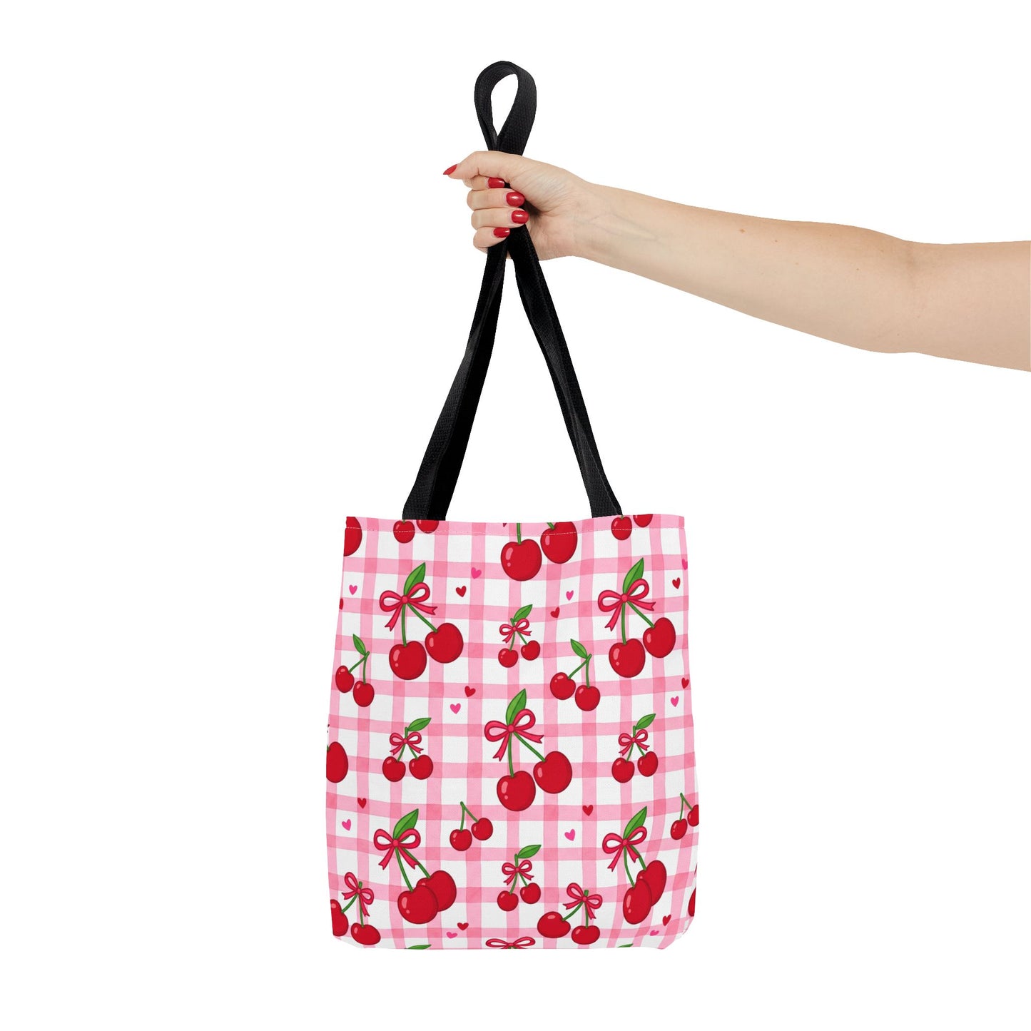 Cherry Gingham Tote Bag
