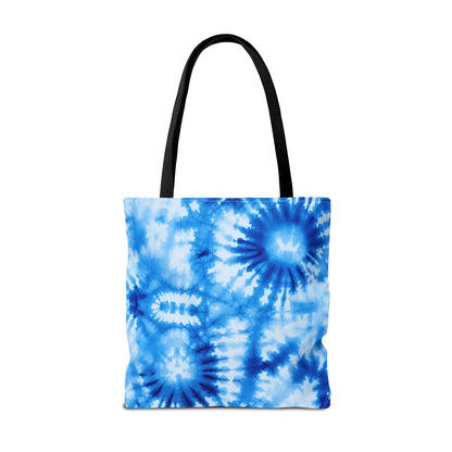 Blue Tie-Dye Tote Bag